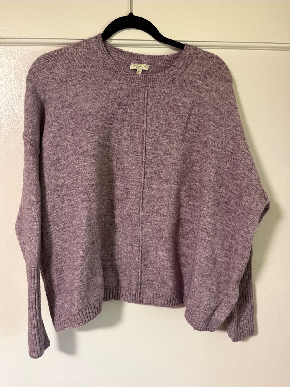 Relaxed Lilac Crewneck Sweater